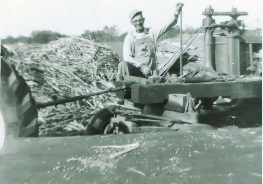 Daddy making sorghum 2